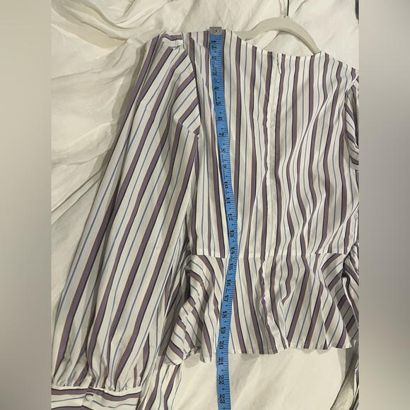 NWT Veronica Beard Seema stripe-print shirt - Picture 5 of 5